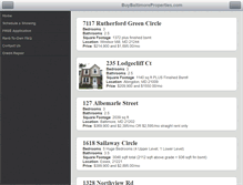 Tablet Screenshot of buybaltimoreproperties.com